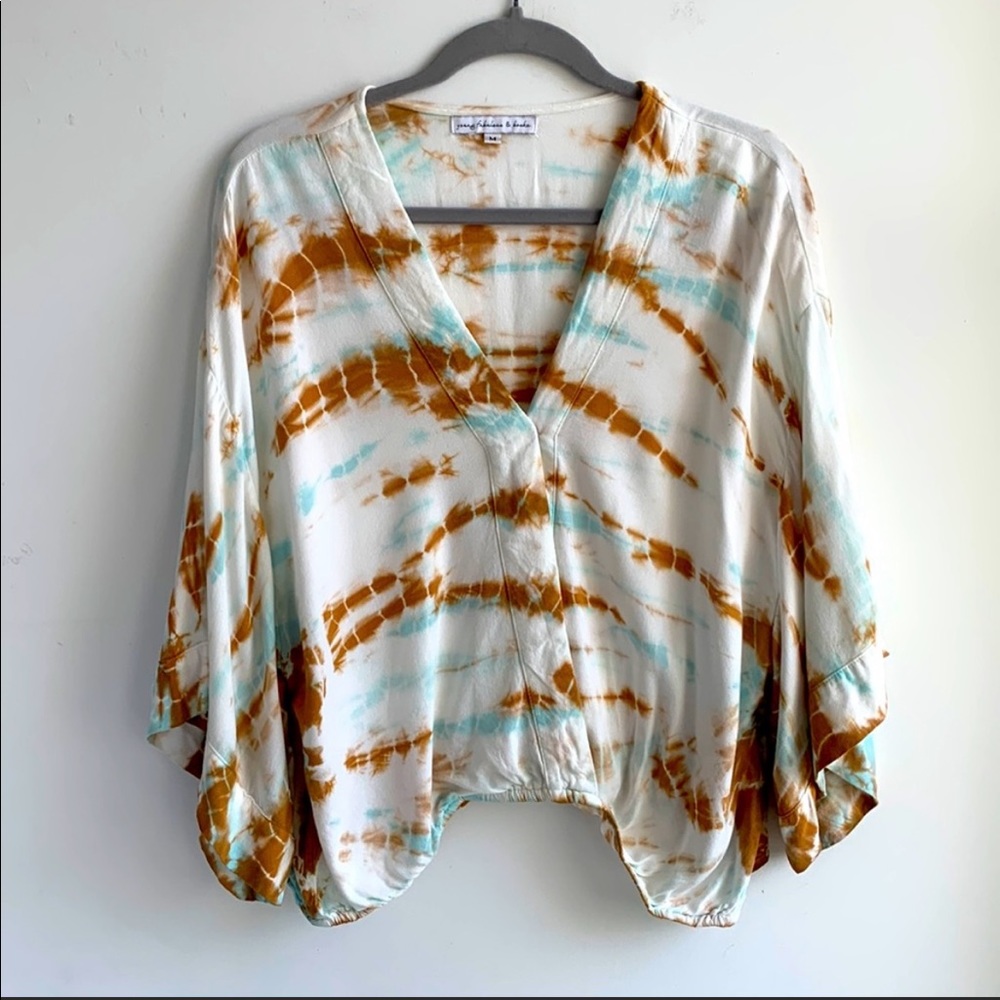 Young Fabulous and Broke tie-dye blouse, size small.